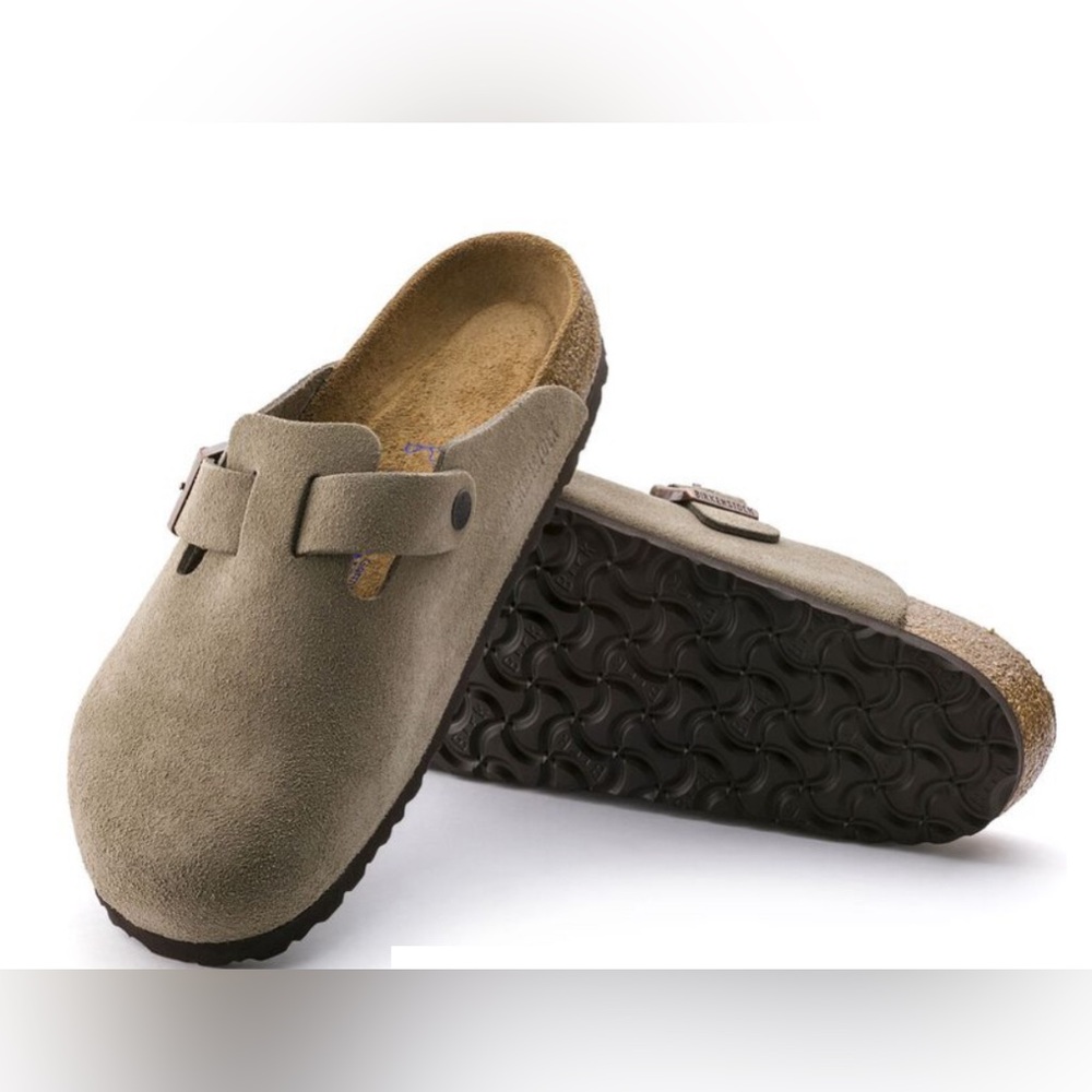 Birkenstock Boston Softbed Clog Taupe